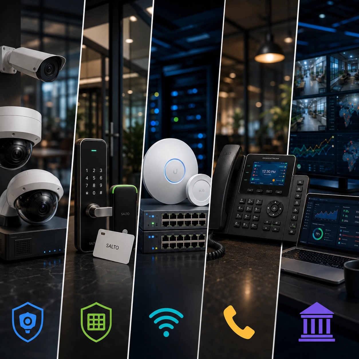 Security access, WiFi, and VoIP enterprise technology solutions